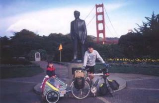 Pierre et Thierry MOURLANNE au Golden Gate Bridge de San Francisco